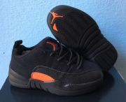 Wholesale Cheap Kids Air Jordan 12 Low Max Orange Black/Orange