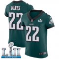 Wholesale Cheap Nike Eagles #22 Sidney Jones Midnight Green Team Color Super Bowl LII Men's Stitched NFL Vapor Untouchable Elite Jersey