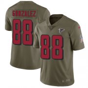 Wholesale Cheap Nike Falcons #88 Tony Gonzalez Olive Men's Stitched NFL Limited 2017 Salute To Service Jersey