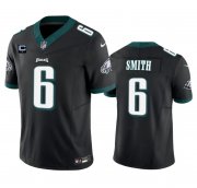 Wholesale Cheap Men's Philadelphia Eagles #6 DeVonta Smith Black 2023 F.U.S.E. With 1-Star C Patch Vapor Vapor Untouchable Limited Football Stitched Jersey