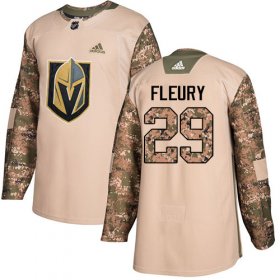 Wholesale Cheap Adidas Golden Knights #29 Marc-Andre Fleury Camo Authentic 2017 Veterans Day Stitched NHL Jersey