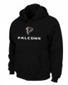 Wholesale Cheap Atlanta Falcons Authentic Logo Pullover Hoodie Black