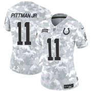 Cheap Women's Indianapolis Colts #11 Michael Pittman Jr. 2024 F.U.S.E Arctic Camo Salute To Service Limited Stitched Jersey(Run Small)