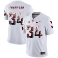 Wholesale Cheap Washington State Cougars 34 Jalen Thompson White Fashion College Football Jersey