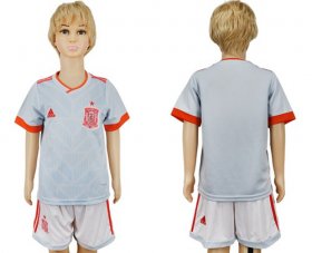 Wholesale Cheap Spain Blank Away Kid Soccer Country Jersey