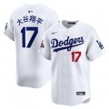 Cheap Men's Los Angeles Dodgers #17 OHIO White 2024 World Series Champions Home Limited Stitched Baseball Jersey