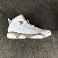 Wholesale Cheap Womens Air Jordan 6 Rings Shoes White/Khaki-Blue