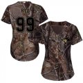 Wholesale Cheap Blue Jays #99 Hyun-Jin Ryu Camo Realtree Collection Cool Base Women's Stitched MLB Jersey