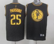 Wholesale Cheap Dallas Mavericks #25 Chandler Parsons Revolution 30 Swingman 2014 Black With Gold Jersey