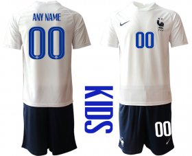 Wholesale Cheap 2021 France away Youth custom soccer jerseys