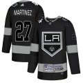 Wholesale Cheap Adidas Kings X Dodgers #27 Alec Martinez Black Authentic City Joint Name Stitched NHL Jersey