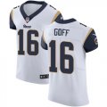 Wholesale Cheap Nike Rams #16 Jared Goff White Men's Stitched NFL Vapor Untouchable Elite Jersey