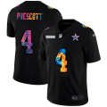 Cheap Dallas Cowboys #4 Dak Prescott Men's Nike Multi-Color Black 2020 NFL Crucial Catch Vapor Untouchable Limited Jersey