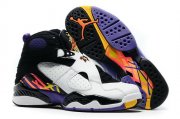 Wholesale Cheap Womens Air Jordan 8 Three Peat White/Black-Blue-red