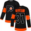 Wholesale Cheap Adidas Flyers #37 Brian Elliott Black Alternate Authentic Stitched NHL Jersey