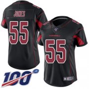 Wholesale Cheap Nike Cardinals #55 Chandler Jones Black Women's Stitched NFL Limited Rush 100th Season Jersey