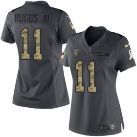 Wholesale Cheap Nike Raiders #11 Henry Ruggs III Black Women\'s Stitched NFL Limited 2016 Salute to Service Jersey