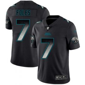 Wholesale Cheap Nike Jaguars #7 Nick Foles Black Men\'s Stitched NFL Vapor Untouchable Limited Smoke Fashion Jersey