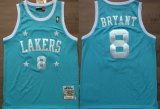 Wholesale Cheap Los Angeles Lakers #8 Kobe Bryant Light Blue With Star Swingman Throwback Jersey