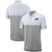 Wholesale Cheap Buffalo Bills Nike Sideline Early Season Performance Polo White Gray