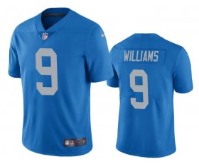 Cheap Men\'s Detroit Lions #9 Jameson Williams Blue Vapor Untouchable Limited Stitched Jerseys