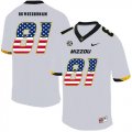 Wholesale Cheap Missouri Tigers 81 Albert Okwuegbunam White USA Flag Nike College Football Jersey