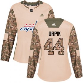 Wholesale Cheap Adidas Capitals #44 Brooks Orpik Camo Authentic 2017 Veterans Day Women\'s Stitched NHL Jersey