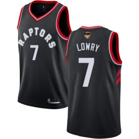 Wholesale Cheap Raptors #7 Kyle Lowry Black 2019 Finals Bound Women\'s Basketball Swingman Statement Edition Jersey