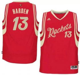 Wholesale Cheap Men\'s Houston Rockets #13 James Harden Revolution 30 Swingman 2015 Christmas Day Red Jersey