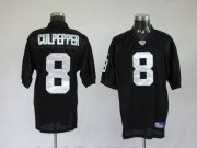 Wholesale Cheap Raiders Daunte Culpepper #8 Stitched Black NFL Jersey