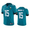 Wholesale Cheap Nike Jaguars #15 Gardner Minshew II Teal 25th Anniversary Vapor Limited Stitched NFL 100th Season Jersey