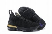 Wholesale Cheap Nike Lebron James 16 Air Cushion Shoes Black Metal Golde