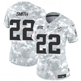 Cheap Women\'s Minnesota Vikings #22 Harrison Smith 2024 F.U.S.E Arctic Camo Salute To Service Limited Stitched Jersey(Run Small)