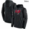 Wholesale Cheap Men Tampa Bay Buccaneers Nike Charcoal 2021 NFL Crucial Catch Therma Pullover Hoodie