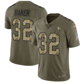 Wholesale Cheap Nike Cardinals #32 Budda Baker Olive/Camo Men\'s Stitched NFL Limited 2017 Salute to Service Jersey