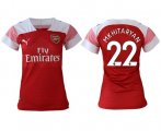 Wholesale Cheap Women's Arsenal #22 Mkhitaryan Home Soccer Club Jersey