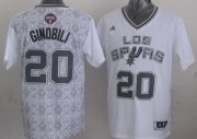 Wholesale Cheap San Antonio Spurs #20 Manu Ginobili Revolution 30 Swingman 2014 Noche Latina White Jersey