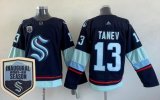 Wholesale Cheap Men's Seattle Kraken #13 Brandon Tanev Navy 2021-22 Season Inaugural Authentic Jersey