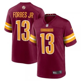 Wholesale Cheap Nike Washington Commanders #13 Emmanuel Forbes Red 2023 NFL Draft Vapor Limited Jersey