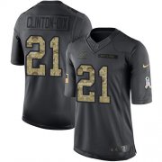 Wholesale Cheap Nike Bears #21 Ha Ha Clinton-Dix Black Men's Stitched NFL Limited 2016 Salute to Service Jersey