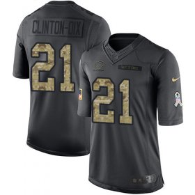 Wholesale Cheap Nike Bears #21 Ha Ha Clinton-Dix Black Men\'s Stitched NFL Limited 2016 Salute to Service Jersey