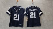 Cheap Women's Dallas Cowboys #21 Ezekiel Elliott Navy 2023 F.U.S.E. Limited Football Stitched Jersey(Run Small)