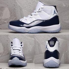 Wholesale Cheap Air Jordan 11 Retro Win Like \'82 Shoes Navy Blue/White