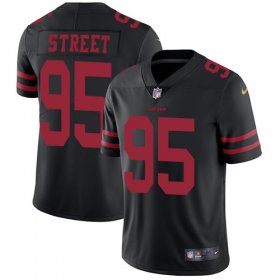 Wholesale Cheap Nike 49ers #95 Kentavius Street Black Alternate Men\'s Stitched NFL Vapor Untouchable Limited Jersey