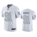 Wholesale Cheap Men's Las Vegas Raiders #91 Yannick Ngakoue Color Rush Limited Jersey