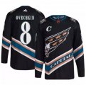 Wholesale Cheap Men's Washington Capitals #8 Alex Ovechkin Black 2022-23 Reverse Retro Stitched Jersey