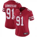 Wholesale Cheap Nike 49ers #91 Arik Armstead Red Team Color Women's Stitched NFL Vapor Untouchable Limited Jersey