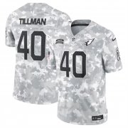 Men's Arizona Cardinals #40 Pat Tillman 2024 Arctic Camo Salute To Service Limited Stitched Football Jersey