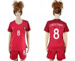 Wholesale Cheap Women's Portugal #8 J.Moutinho Home Soccer Country Jersey