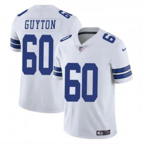 Cheap Men\'s Dallas Cowboys #60 Tyler Guyton White 2024 Draft Vapor Untouchable Limited Football Stitched Jersey